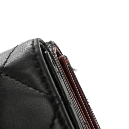 Chanel Lambskin Quilted Double Sided Wallet Black 11 of 13