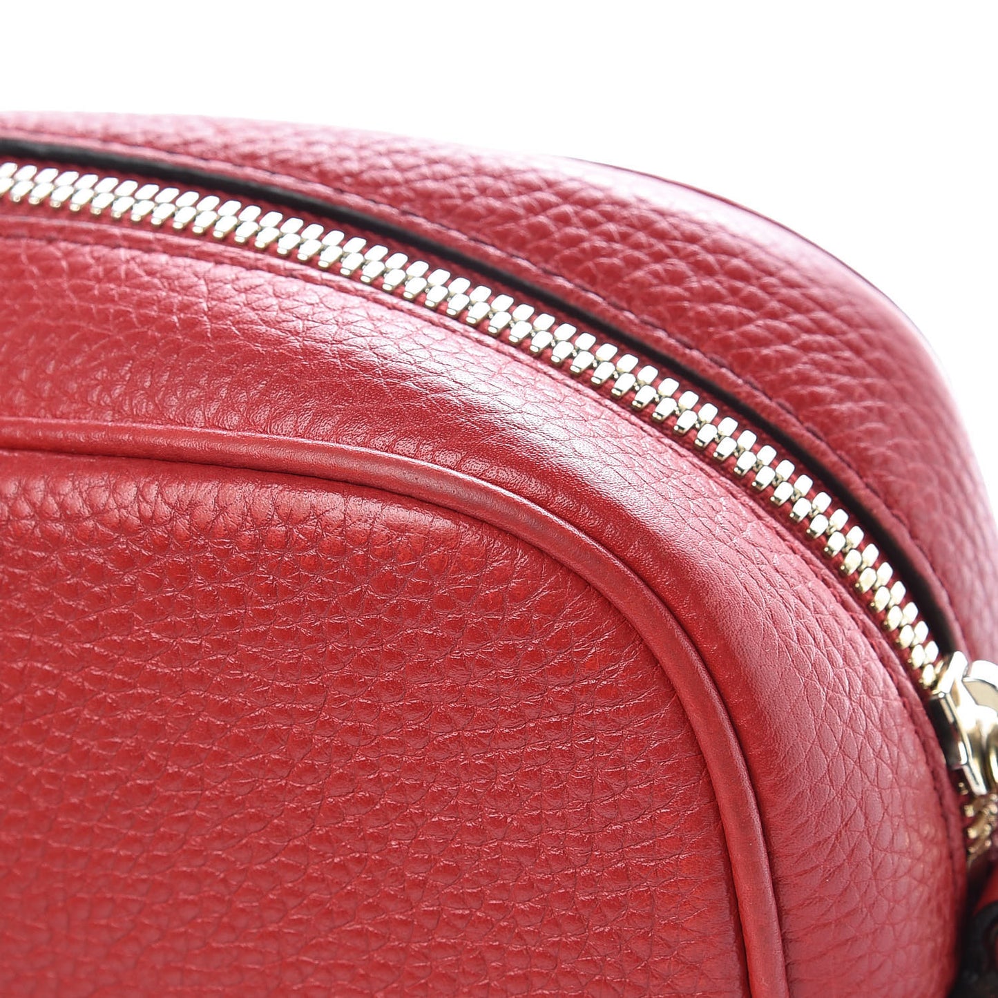 Pebbled Calfskin Small Soho Disco Bag Tabasco Red