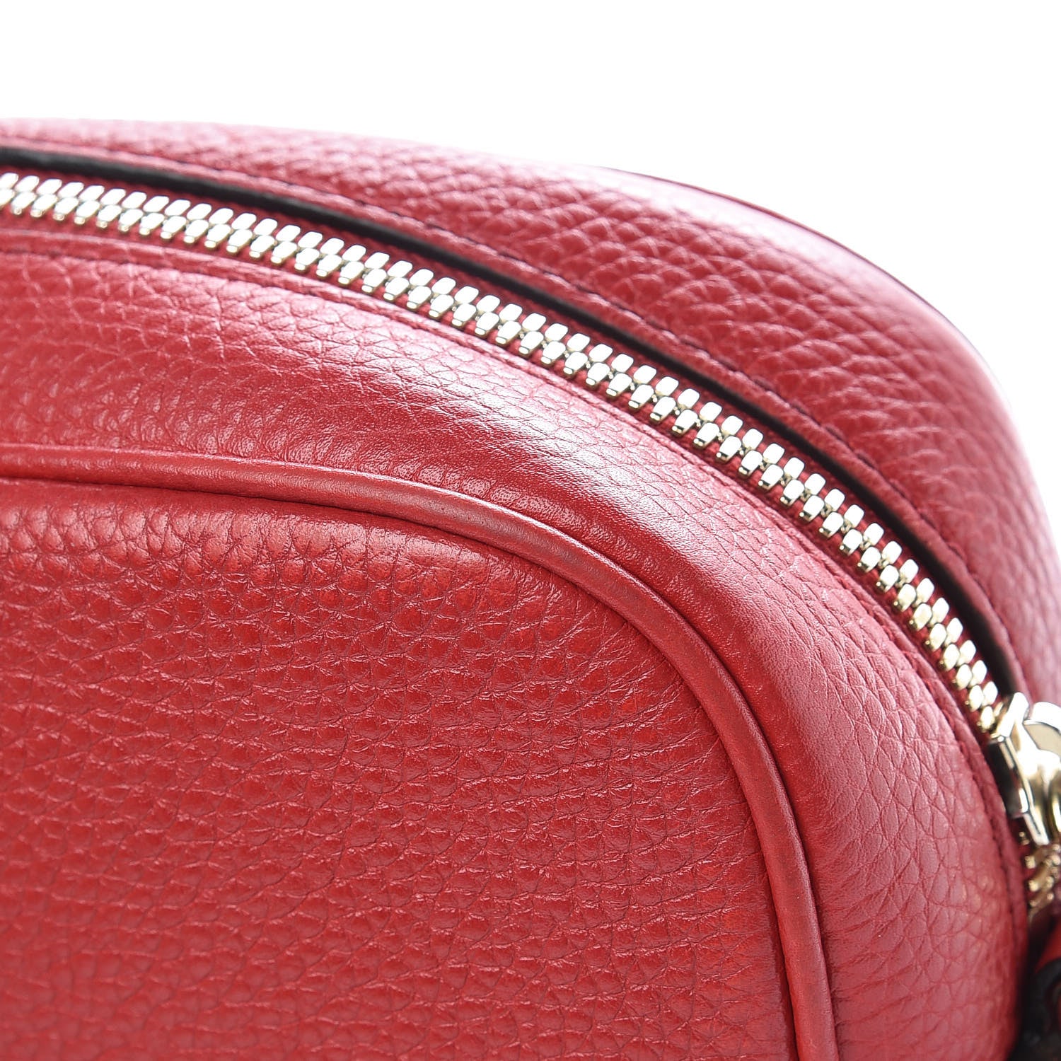 Gucci Pebbled Calfskin Small Soho Disco Bag Tabasco Red 16 of 16