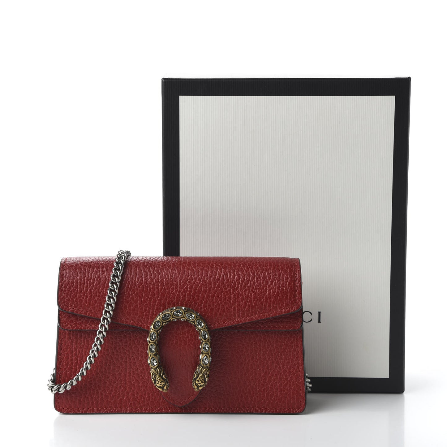 Calfskin Super Mini Dionysus Shoulder Bag Hibiscus Red
