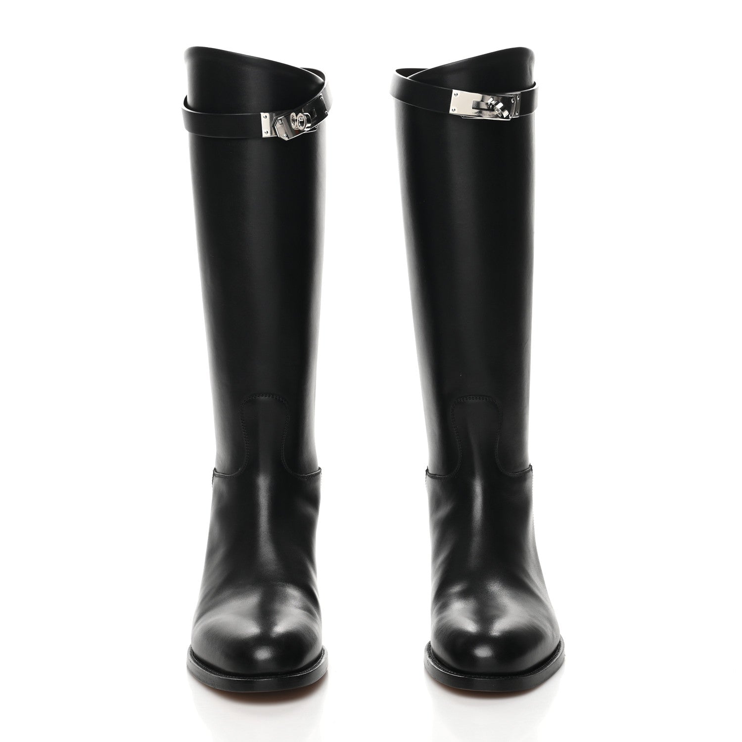 Hermes Box Kelly Jumping Boots 36 Black 2 of 8