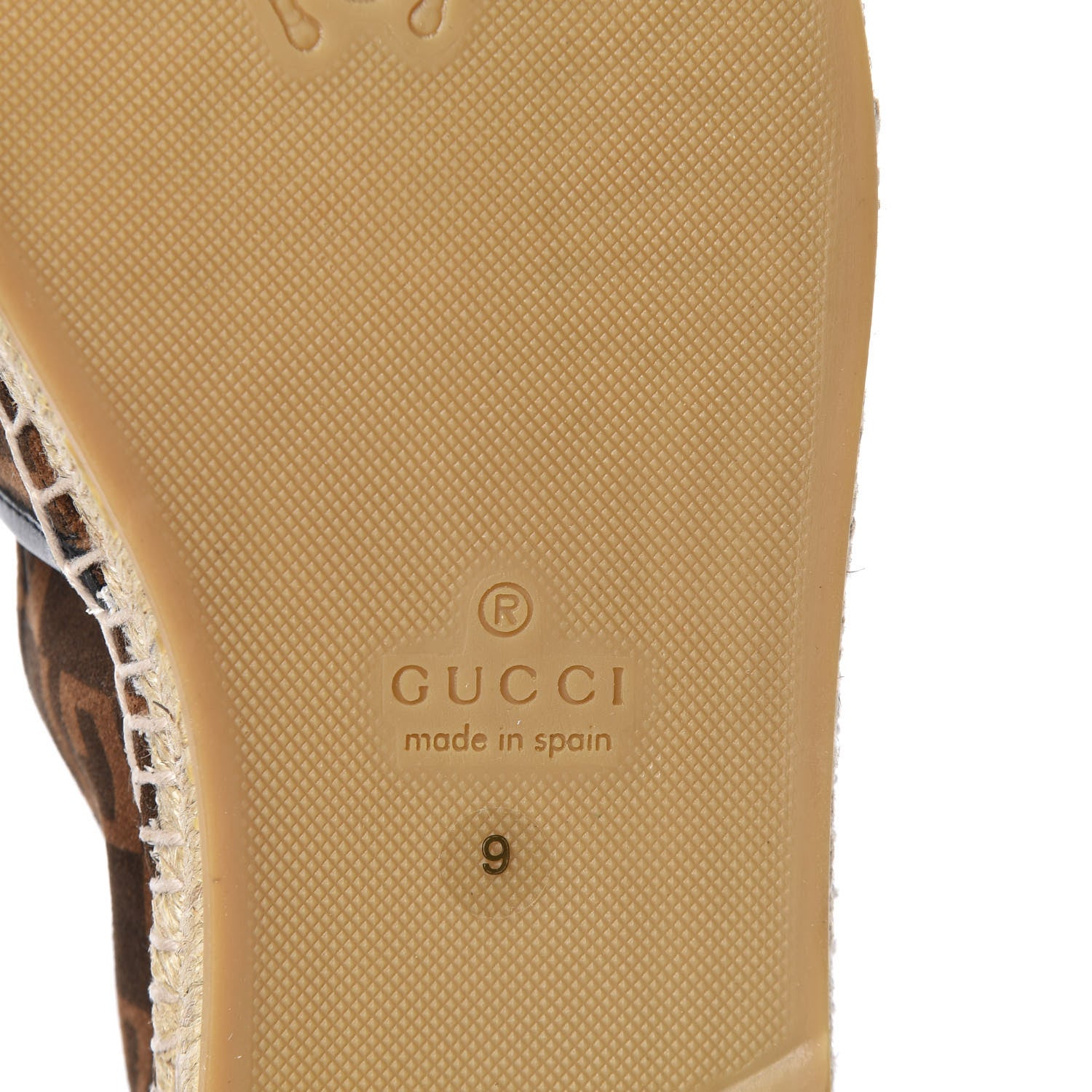 Gucci Suede Square G Mens Espadrilles 9 Sigaro 11 of 12