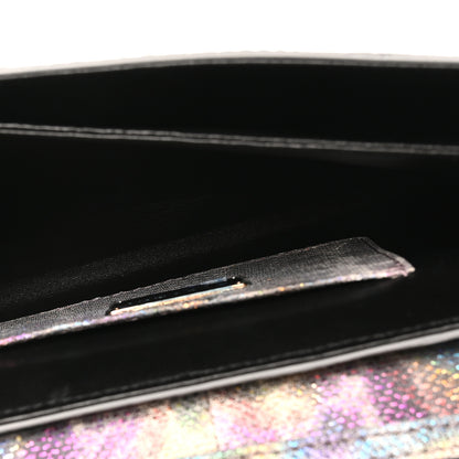 Bulgari Karung Calfskin Serpenti Forever Long Wallet Blue Brown 5 of 10
