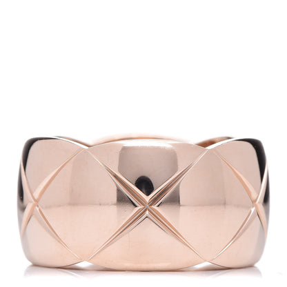 Chanel 18K Beige Gold Large Coco Crush Ring 53 6.25 1 of 7