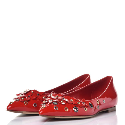 Louis Vuitton Patent Menina Ballerina Flats 36.5 Rouge 3 of 8