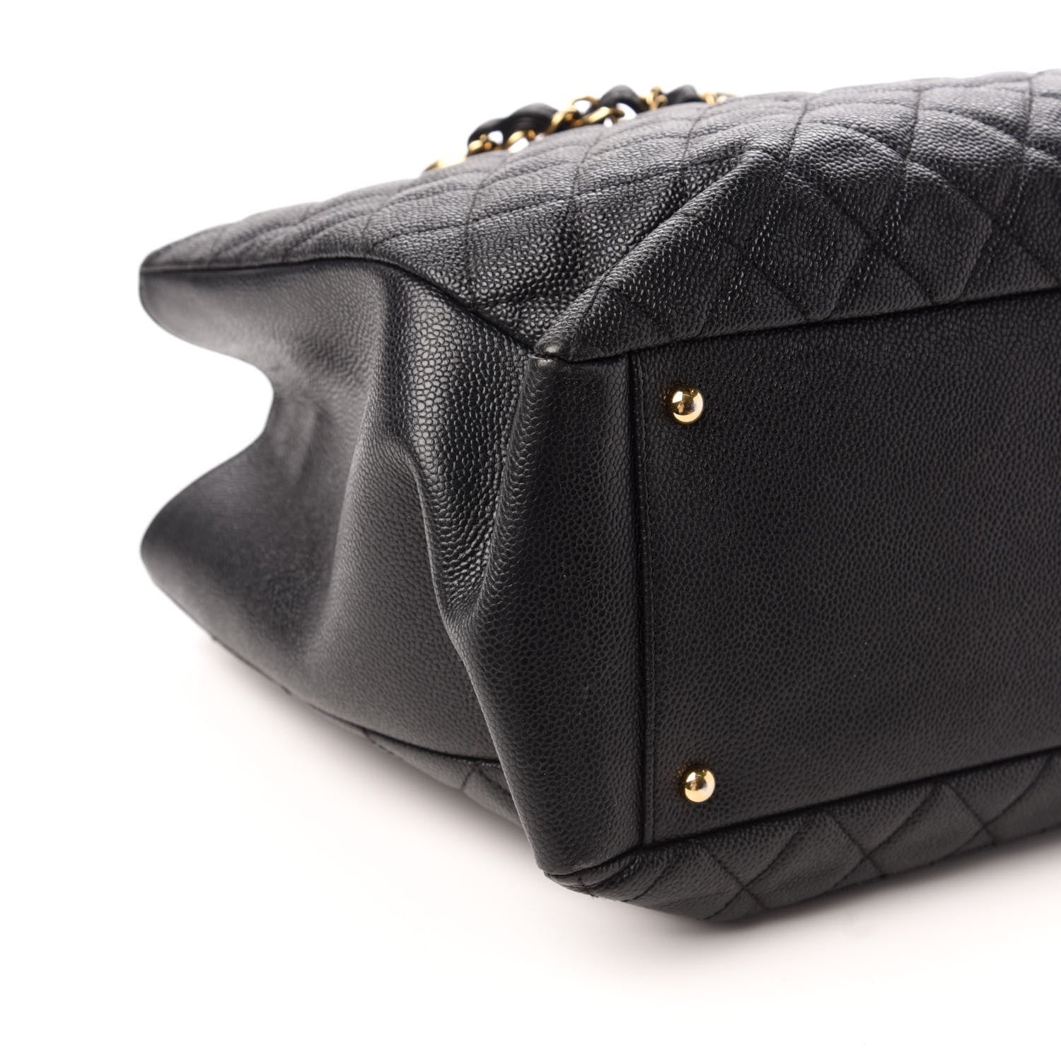 Chanel Caviar Quilted XL Grand Shopping Tote GST Black 7 of 10