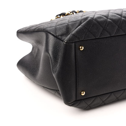 Chanel Caviar Quilted XL Grand Shopping Tote GST Black 7 of 10