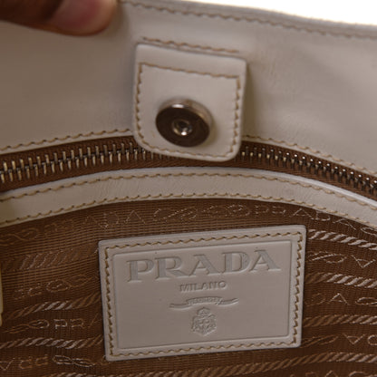 Prada Jacquard Logo Hobo White 4 of 15