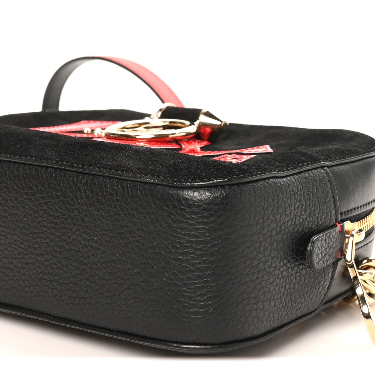Christian Louboutin Suede Calfskin Love Rubylou Crossbody Black 9 of 9
