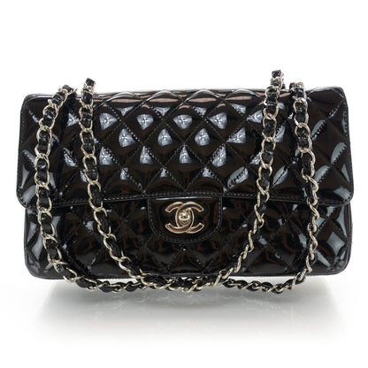 Chanel Patent Medium Double Flap Black 1 of 9