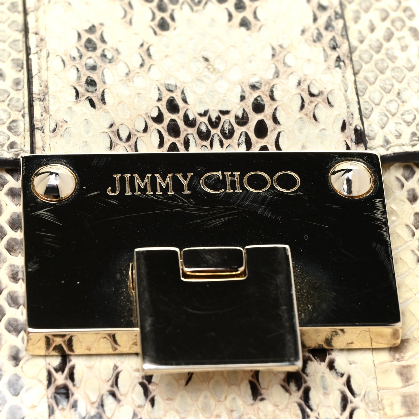 Snakeskin Rebel Crossbody Bag Black