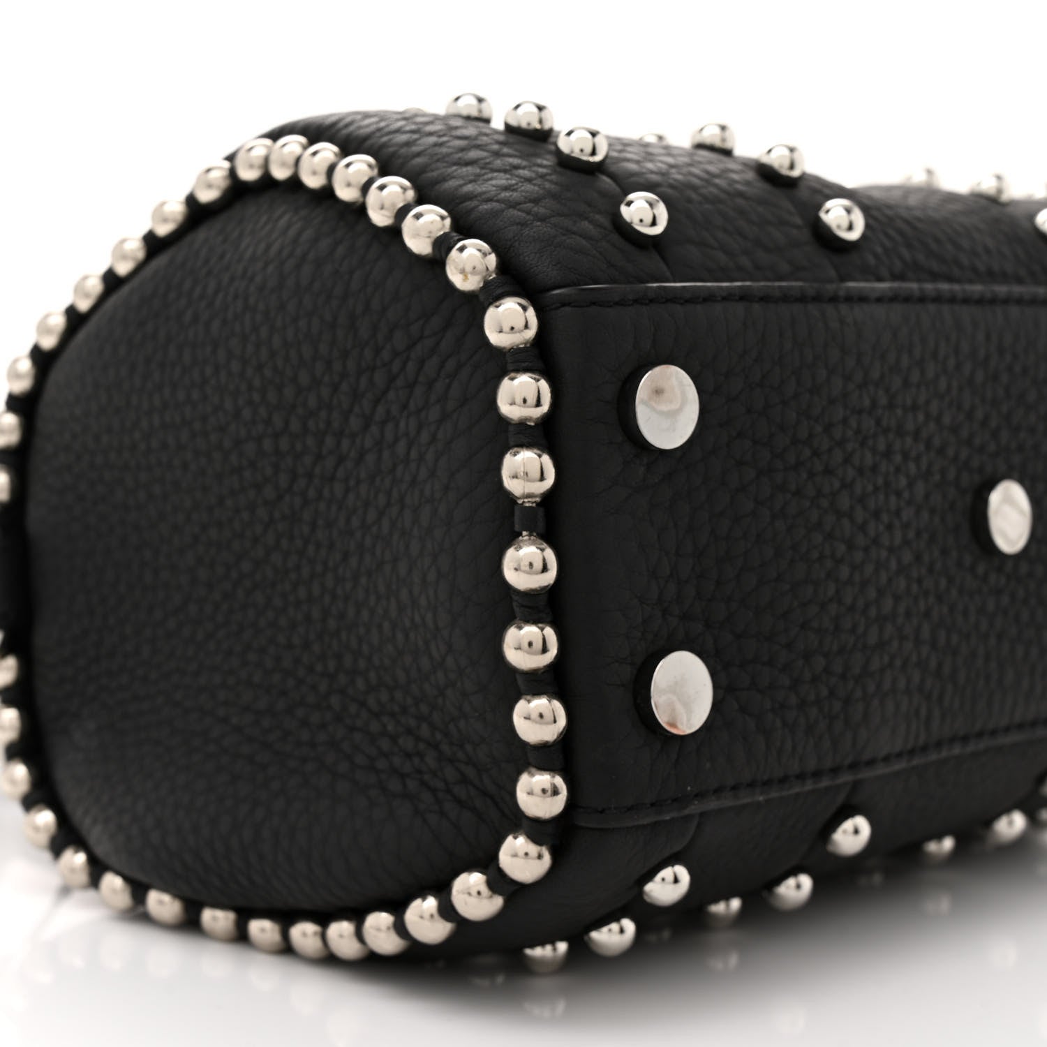 Alexander Wang Calfskin Studded Mini Rockie Matte Black Rhodium Hardware 8 of 10