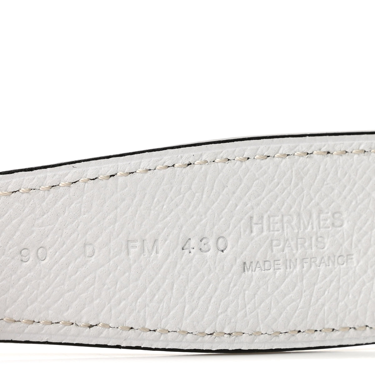 Hermes Epsom 32mm Belt Strap 90 36 Etoupe White 5 of 6