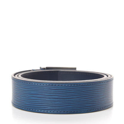 Louis Vuitton Epi Mens 35mm Metropole Belt 100 40 Blue Celeste 2 of 7