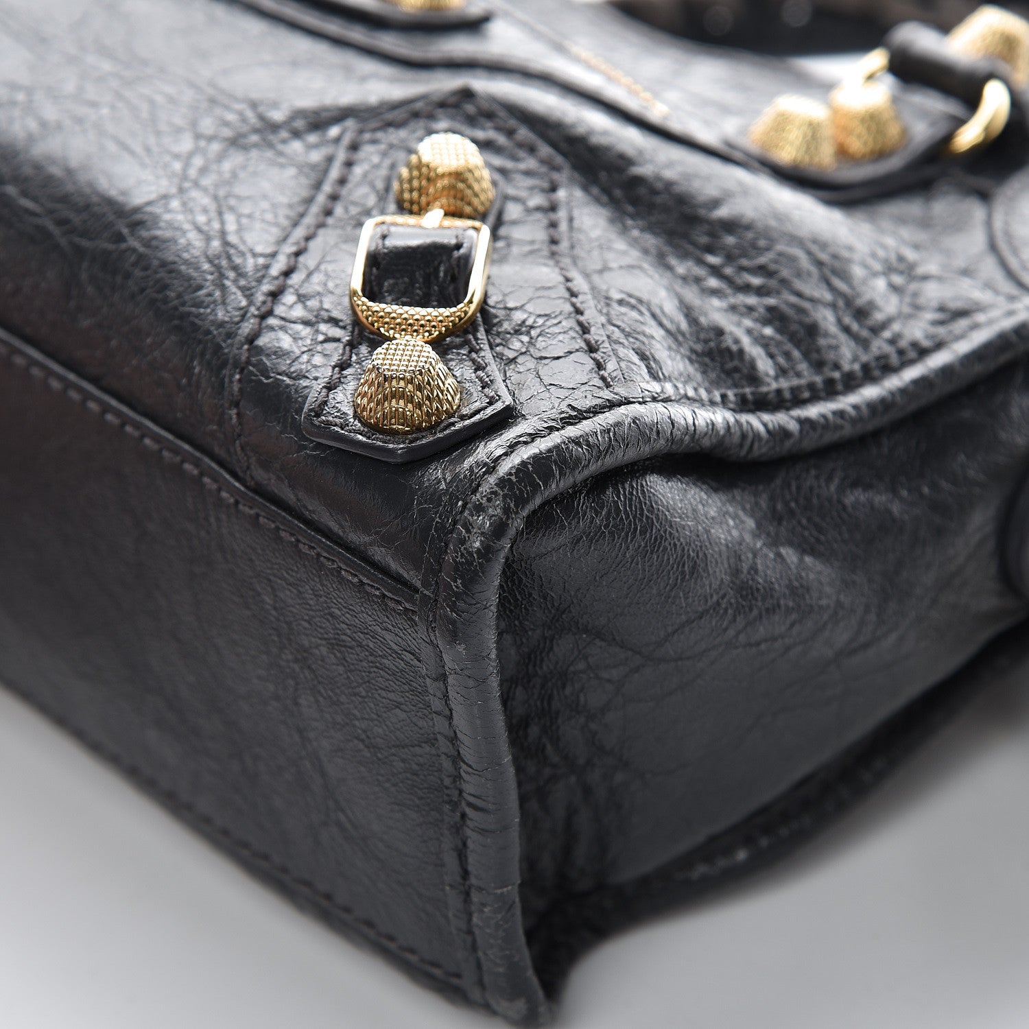 Balenciaga Agneau Giant 12 Gold Hardware Mini City Gris Fossile 9 of 11