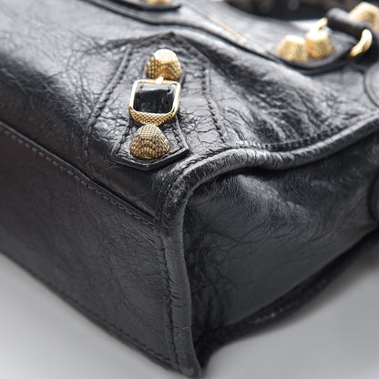 Balenciaga Agneau Giant 12 Gold Hardware Mini City Gris Fossile 9 of 11