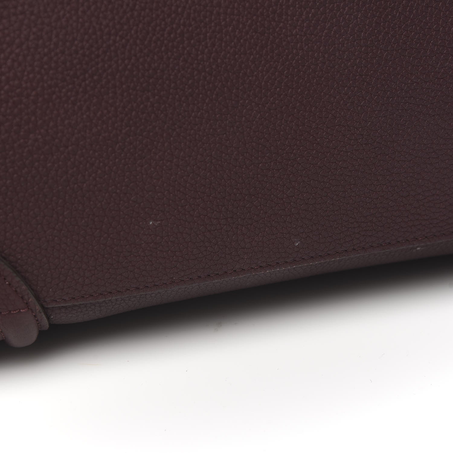 Celine Baby Drummed Calfskin Micro Luggage Burgundy 8 of 10