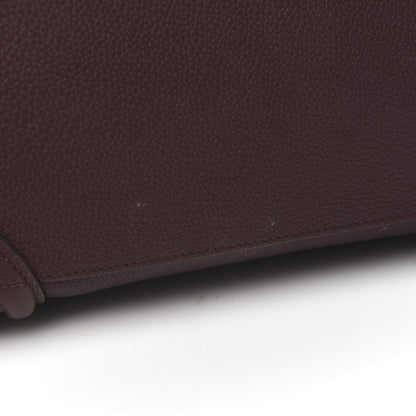 Celine Baby Drummed Calfskin Micro Luggage Burgundy 8 of 10