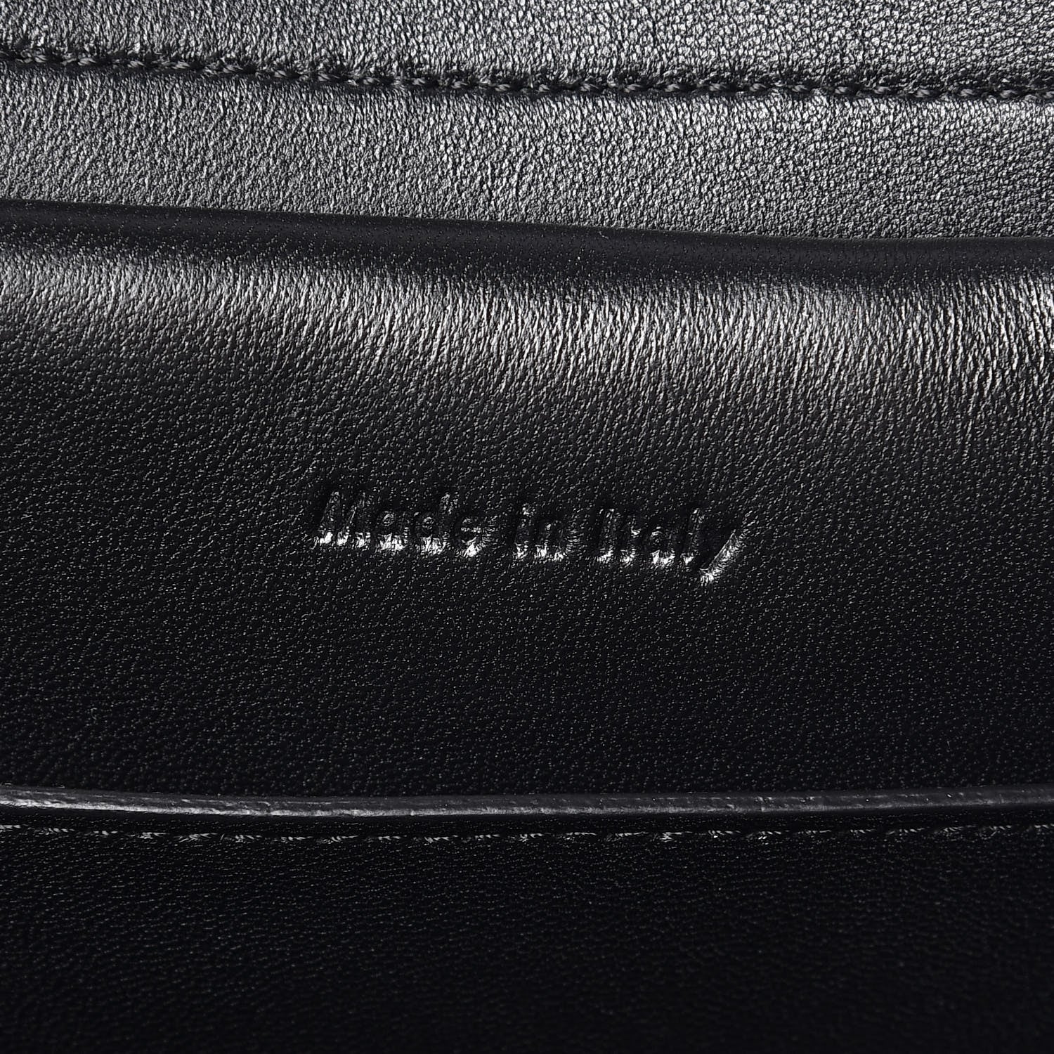 Celine Smooth Calfskin Micro Bi-Color Braided Belt Bag Dark Sea 7 of 9
