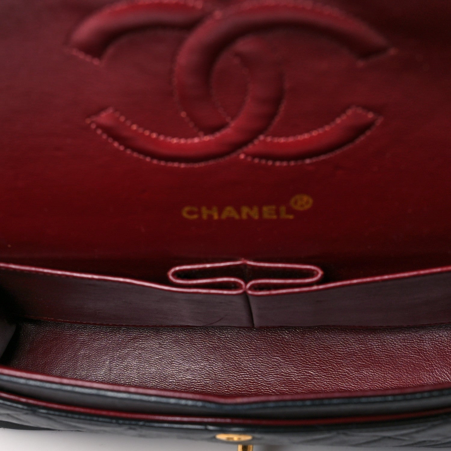 Chanel Lambskin Quilted Medium Double Flap Black 5 of 16