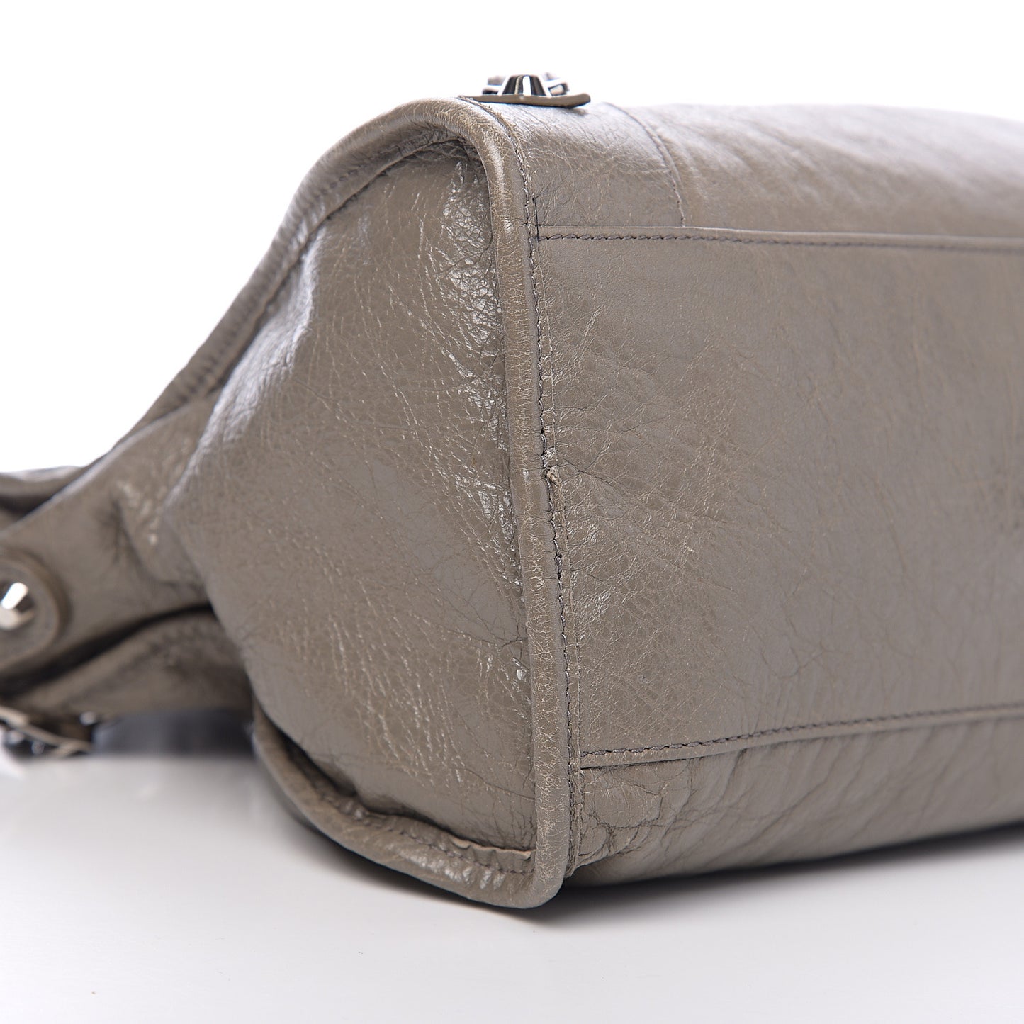 Agneau Classic Silver Hardware City Beige Liege