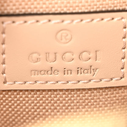 Gucci Gilbert Calfskin Jumbo GG Embossed Super Mini Top Handle Bowler Bag Beige 6 of 12