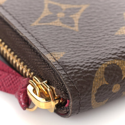 Louis Vuitton Monogram Clemence Wallet Fuchsia 8 of 9