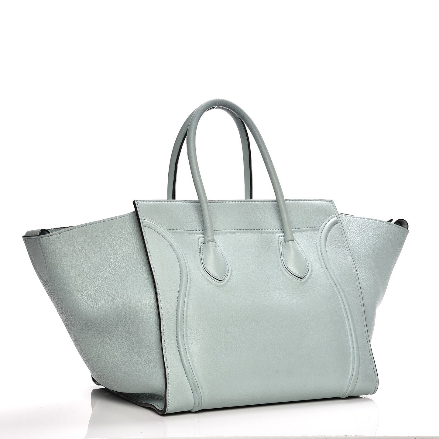 Supple Calfskin Medium Phantom Luggage Glacier