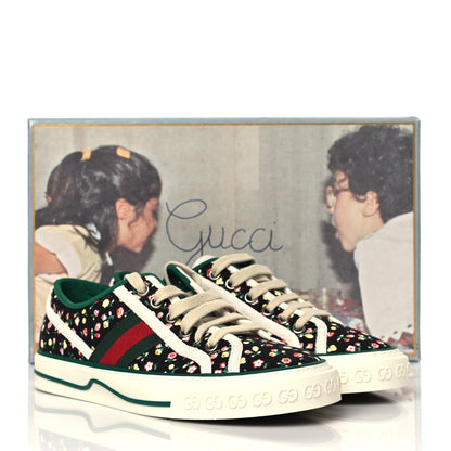 Gucci X LIBERTY OF LONDON Canvas Web Holly Print Womens 1977 Tennis Sneakers 36 Black Peach Mystic White 8 of 8