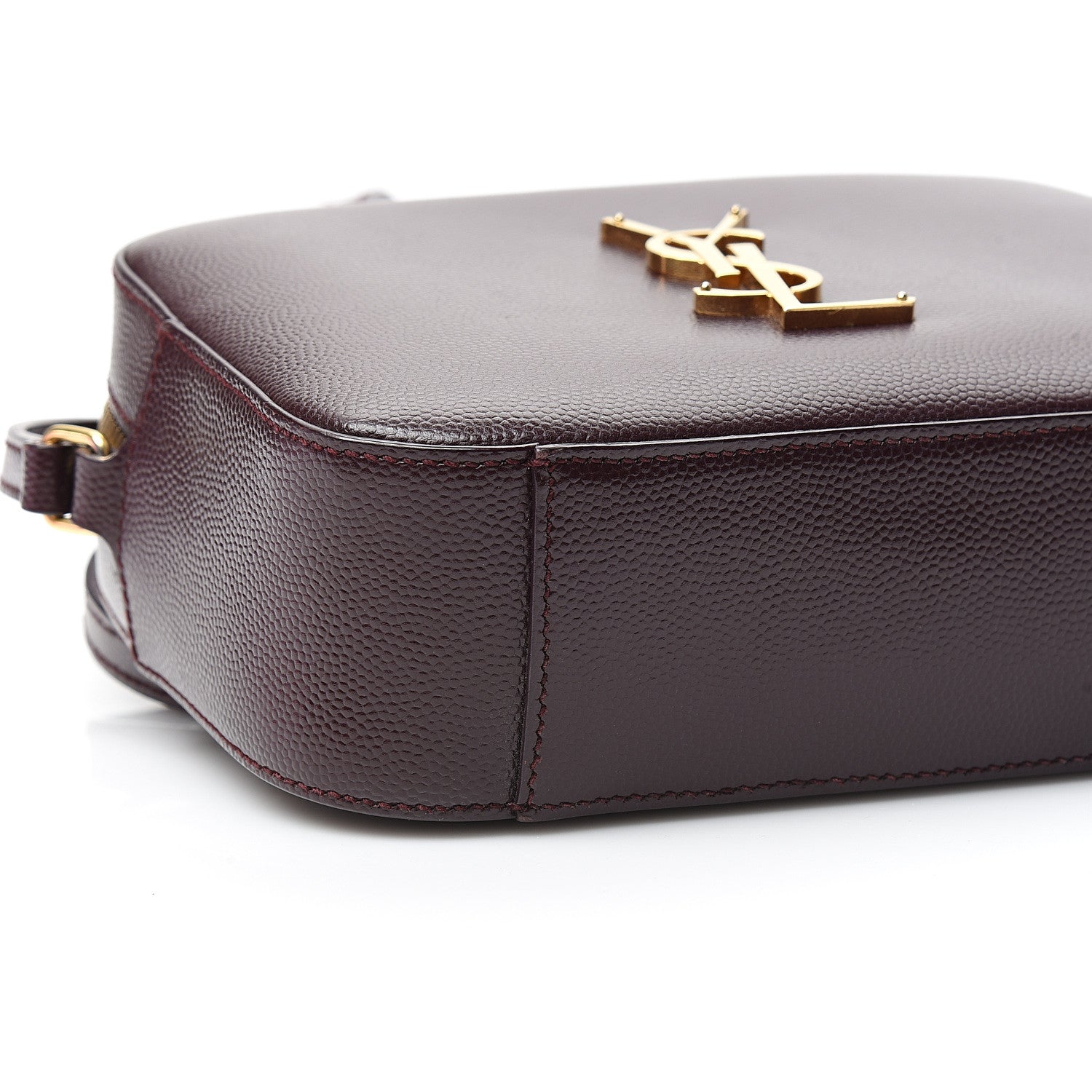 Saint Laurent Grain De Poudre Small Classic Monogram Camera Bag Burgundy 8 of 10
