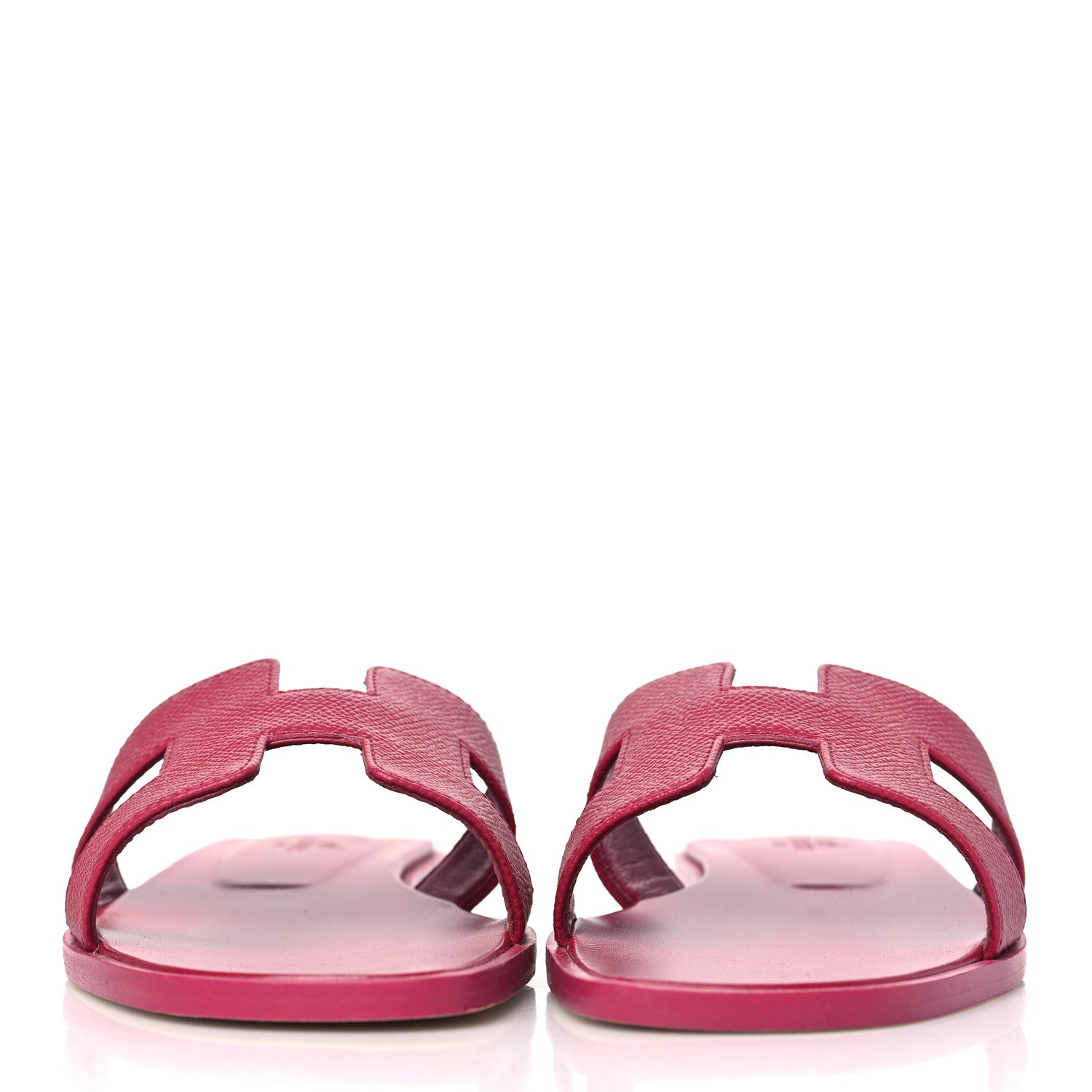 Hermes Epsom Oran Sandals 37 Rouge Azalee 2 of 11