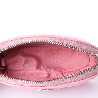 Gucci Calfskin Matelasse GG Marmont Key Pouch Wild Rose 5 of 7