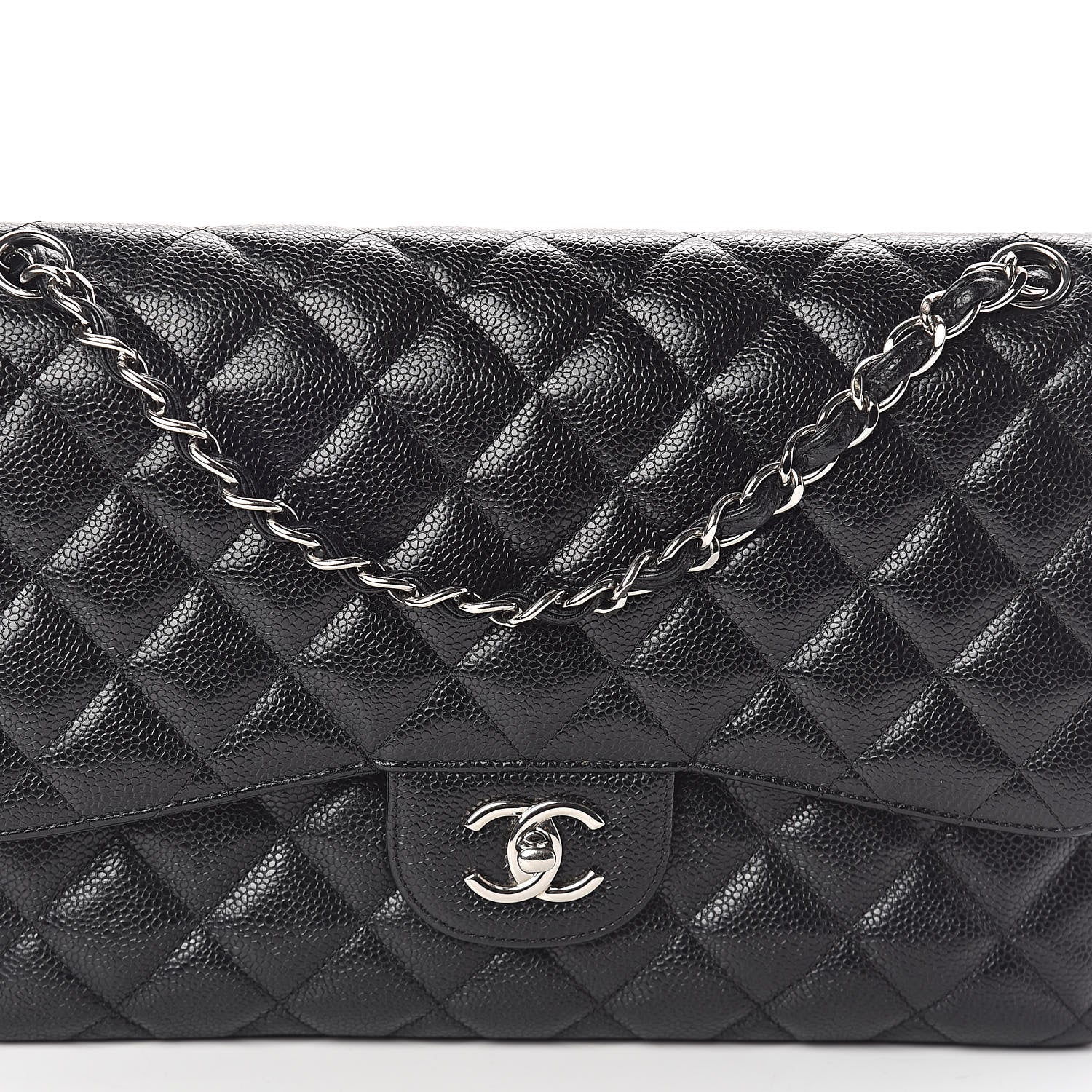 Chanel Caviar Quilted Jumbo Double Flap Black 5 of 11
