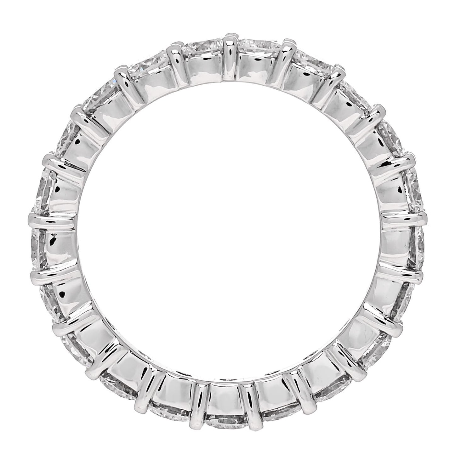 Platinum Diamond 2.15ct Full Eternity Band Ring 51 5.75