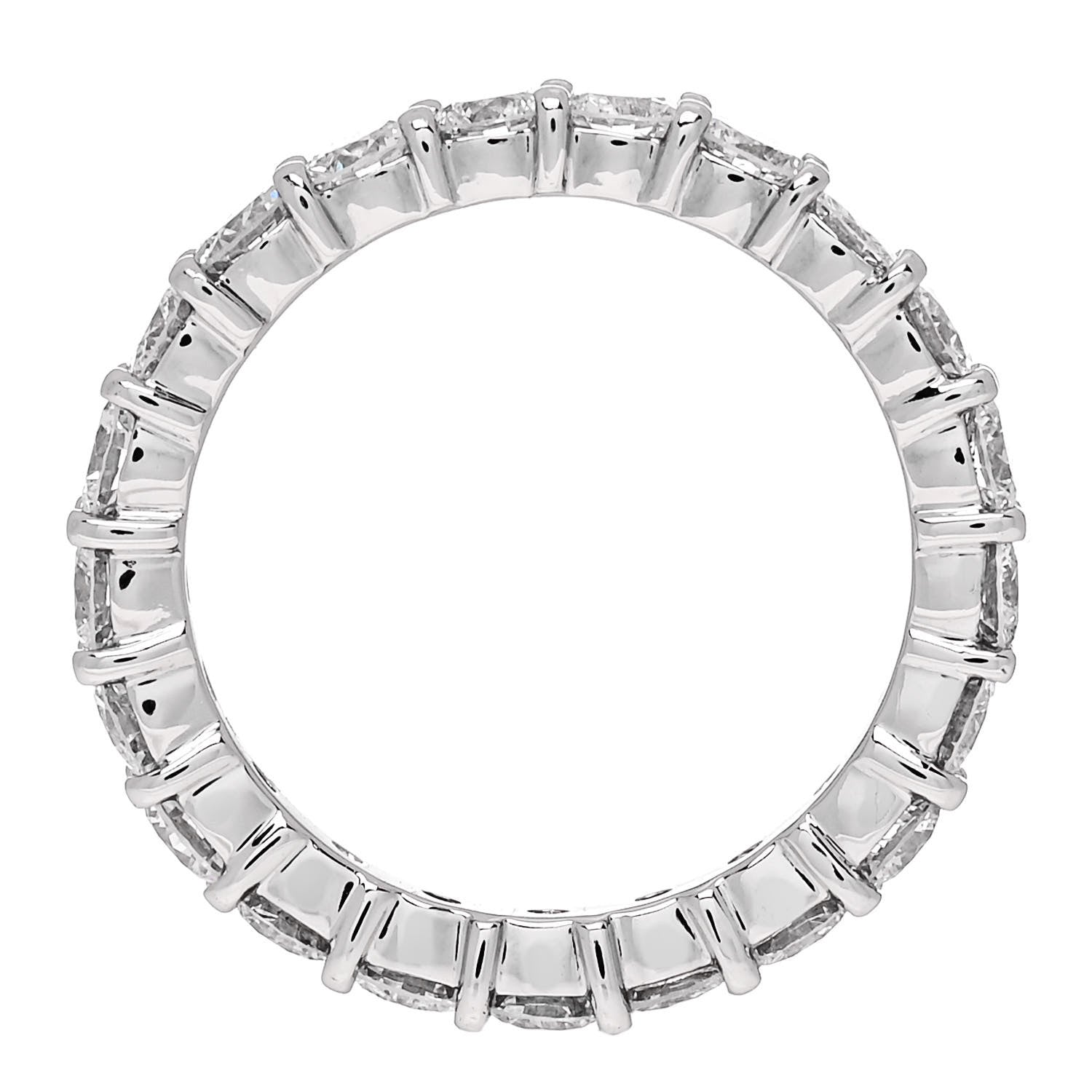 Parker & West by FASHIONPHILE Platinum Diamond 2.15ct Full Eternity Band Ring 51 5.75 4 of 8