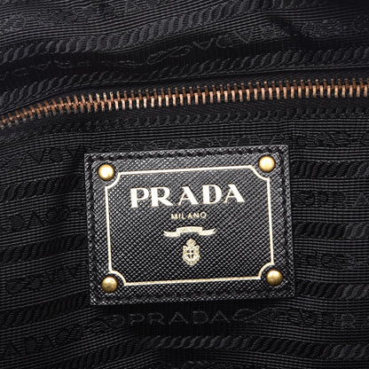 Prada Tessuto Nylon Jacquard Logo Tote Nero Black 6 of 8