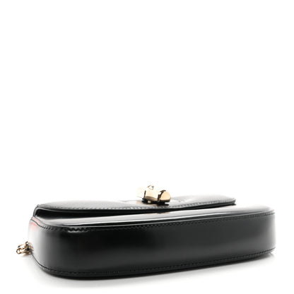 Gucci Shiny Calfskin Small Bamboo Night Bag Black 4 of 10