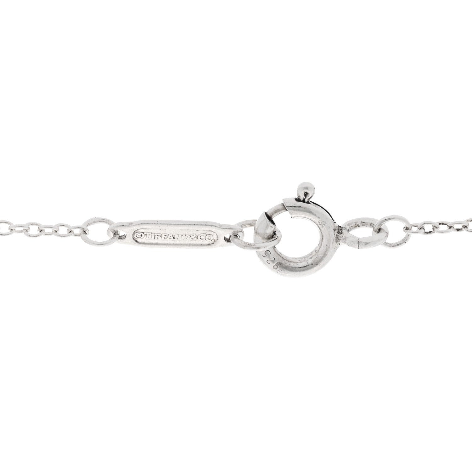 Tiffany Sterling Silver 18K Yellow Gold 1837 Interlocking Circles Pendant Necklace 4 of 5
