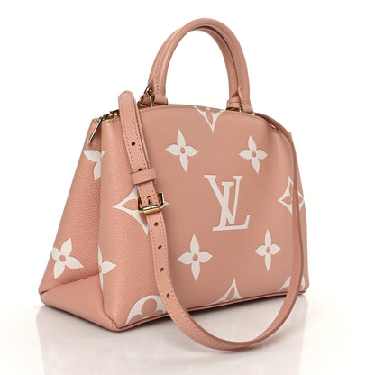 Louis Vuitton Empreinte Monogram Giant Petit Palais Rose Trianon Creme 3 of 8