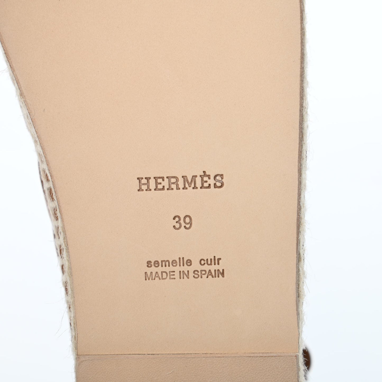 Calfskin Costanza Espadrilles 39 Beige Dore