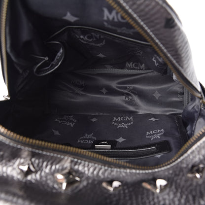 MCM Metallic Visetos Small Stark M Backpack Silver Black 5 of 10