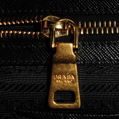 Prada Saffiano Lux Bauletto Black Cammeo 7 of 11