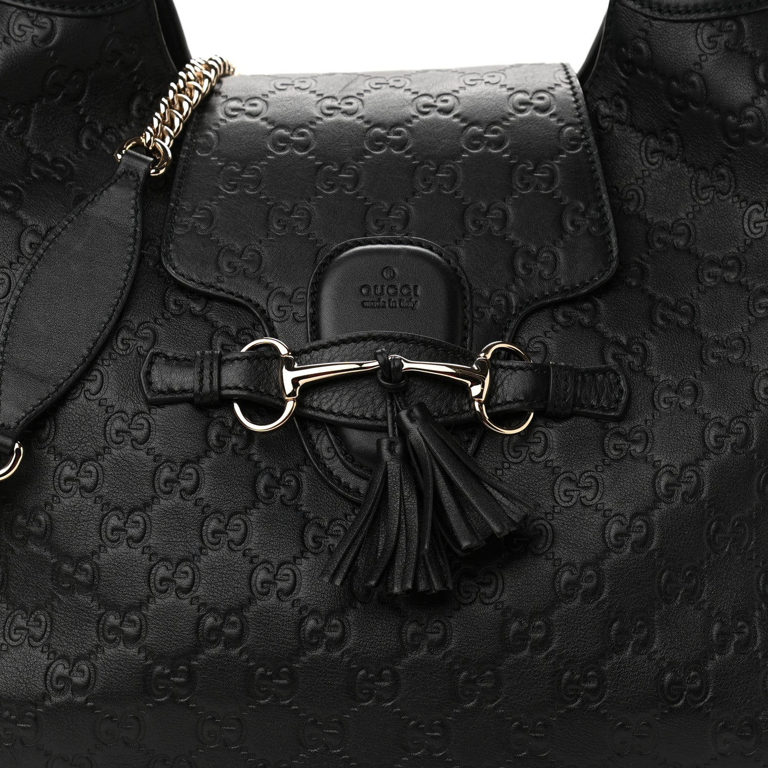 Gucci Guccissima Medium Emily Hobo Black 8 of 11