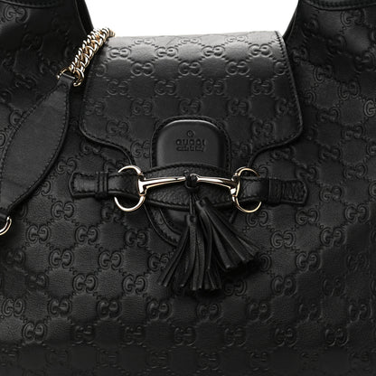 Gucci Guccissima Medium Emily Hobo Black 8 of 11