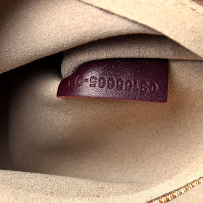 Chloe Calfskin Suede Medium Faye Shoulder Bag Plum Purple 7 of 9