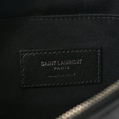 Saint Laurent Calfskin Crystal Embellished Monogram Belt Bag Black 7 of 10