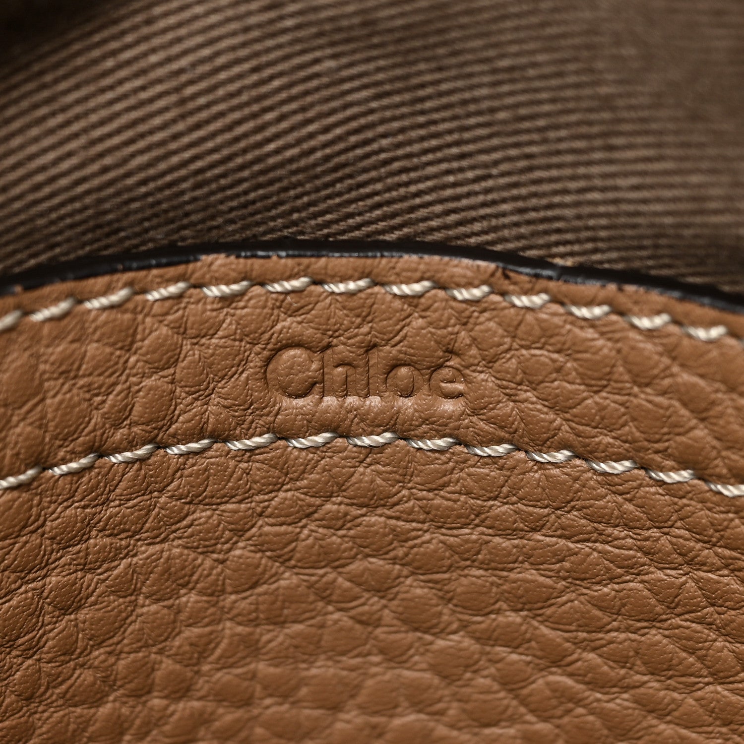 Chloe Calfskin Medium Marcie Round Crossbody Bag Nut 6 of 15