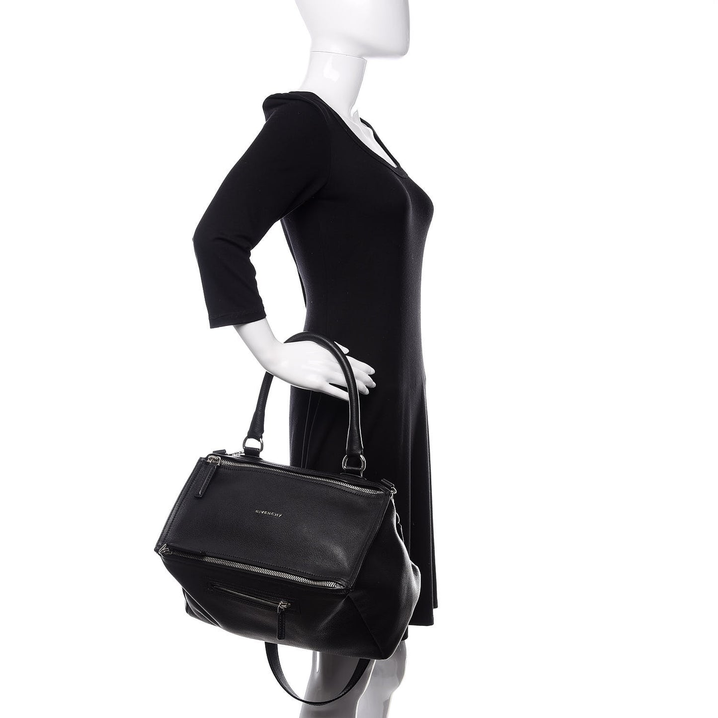 Sugar Goatskin Small Pandora Black