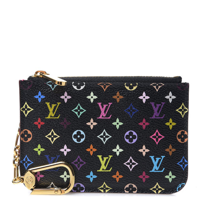 Louis Vuitton Monogram Multicolor Key Pouch Black Grenade 1 of 6