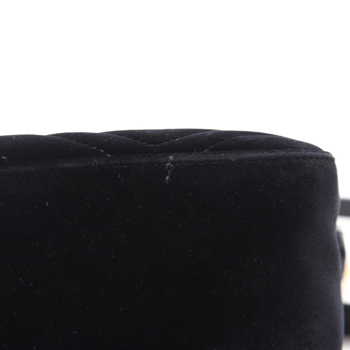 Velvet Matelasse Small GG Marmont Chain Shoulder Bag Black